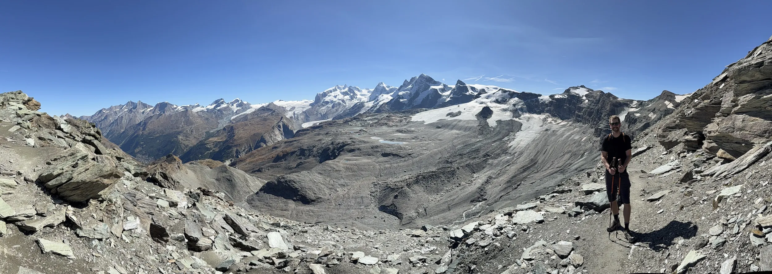 Panoramic view of mountain range