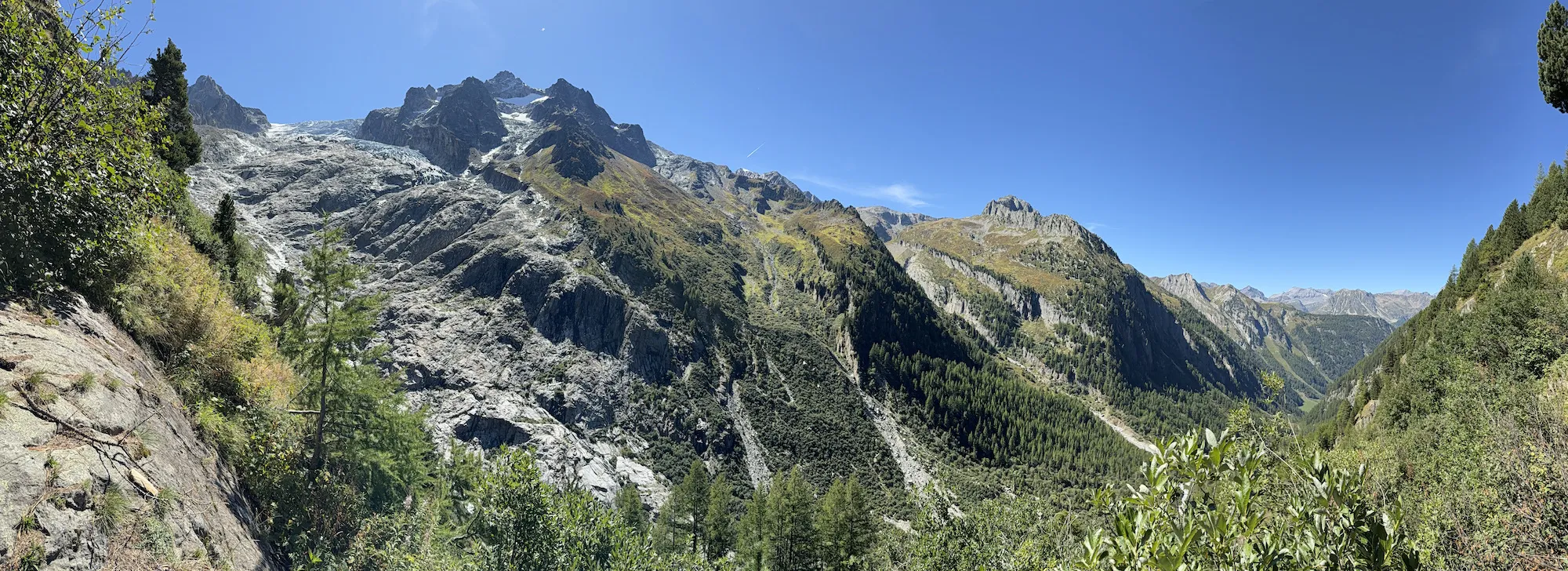 Panoramic of glacier