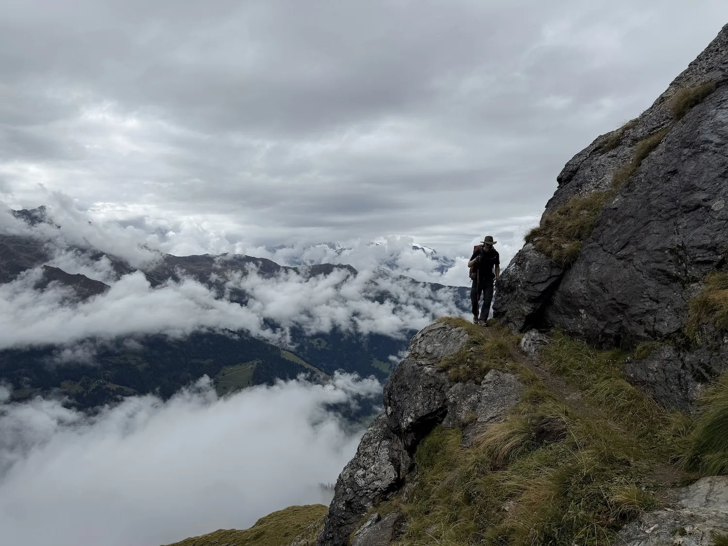 Gondola with a misty view