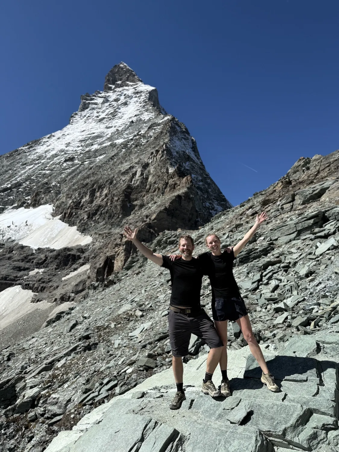 Couple in front of the Matterhorn