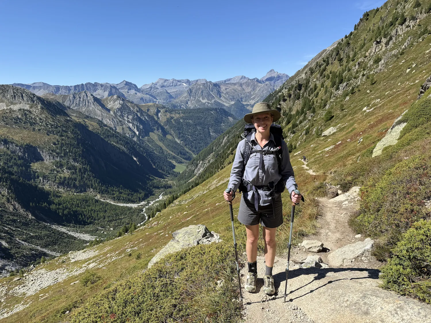 Sheryl with mountains