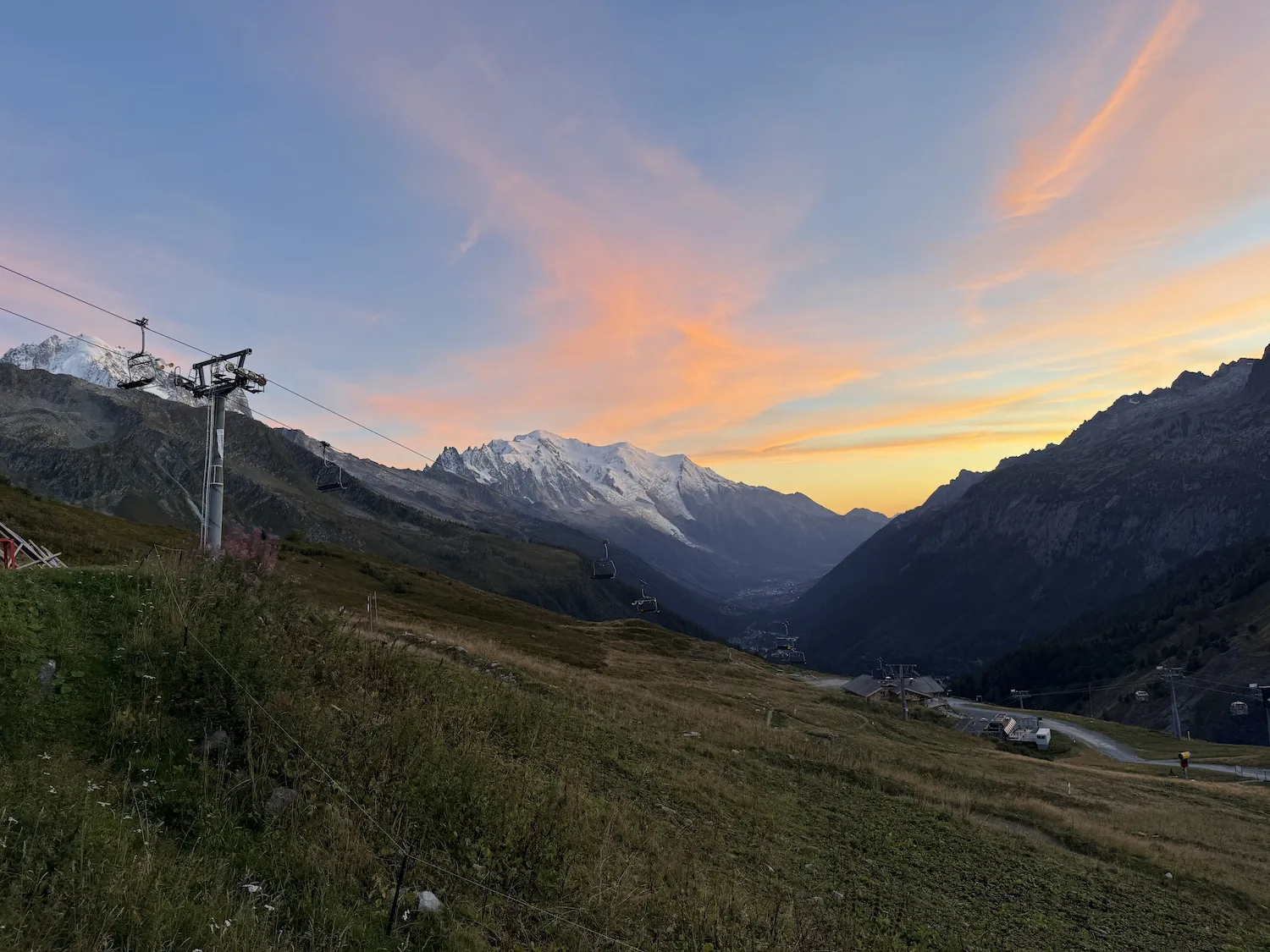 Sunset in the mountains