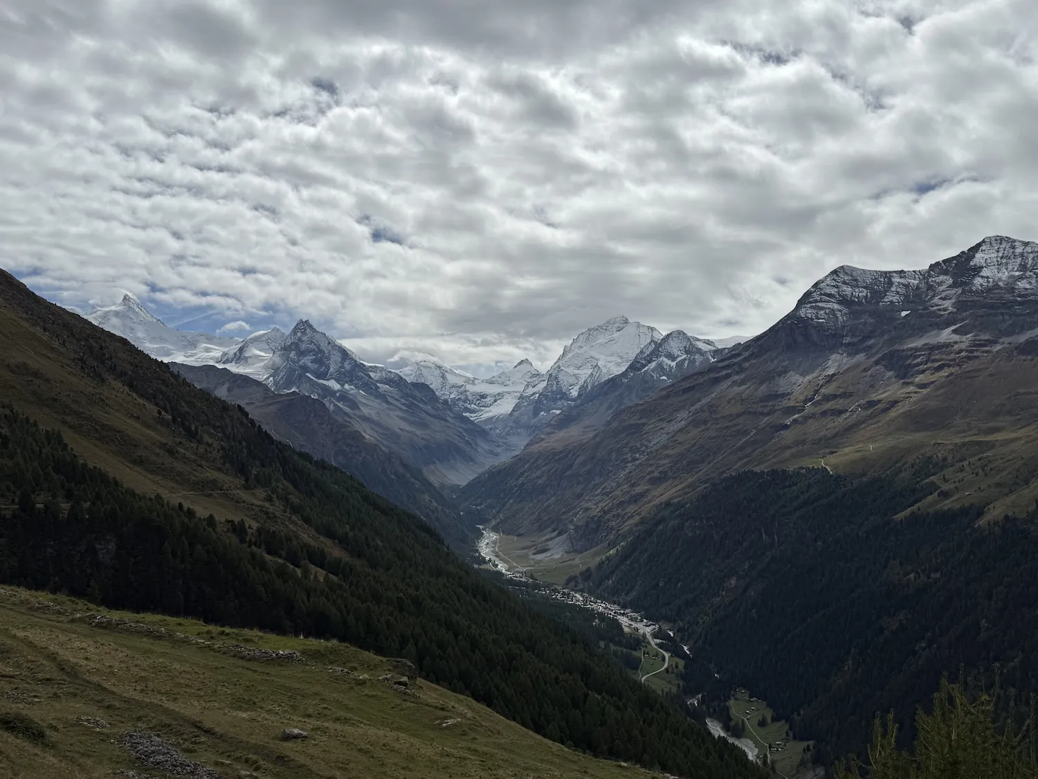 Mountains with clouds