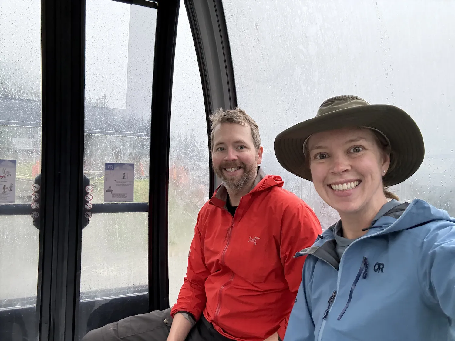 Gondola with a misty view