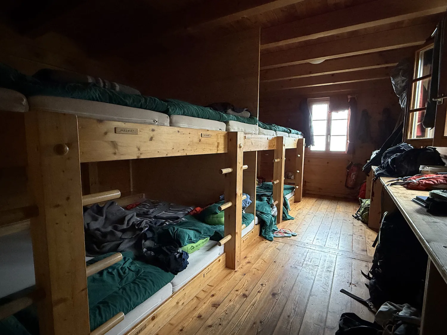 Man hiking in rocky terrain