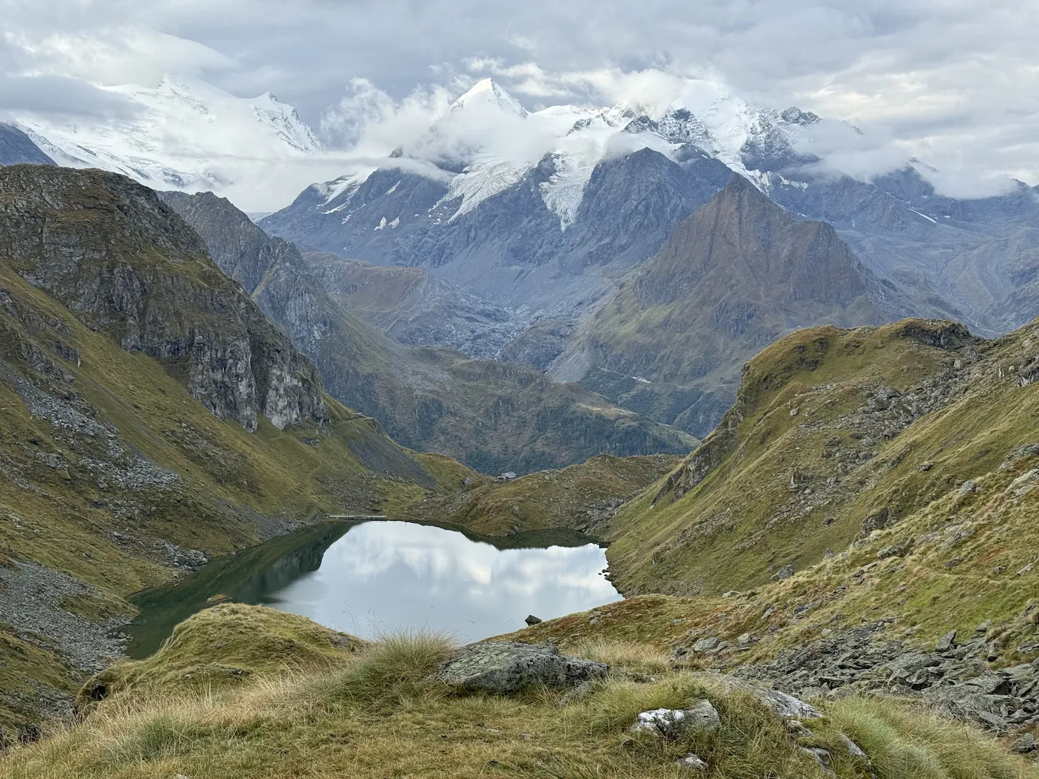Lake with mountains