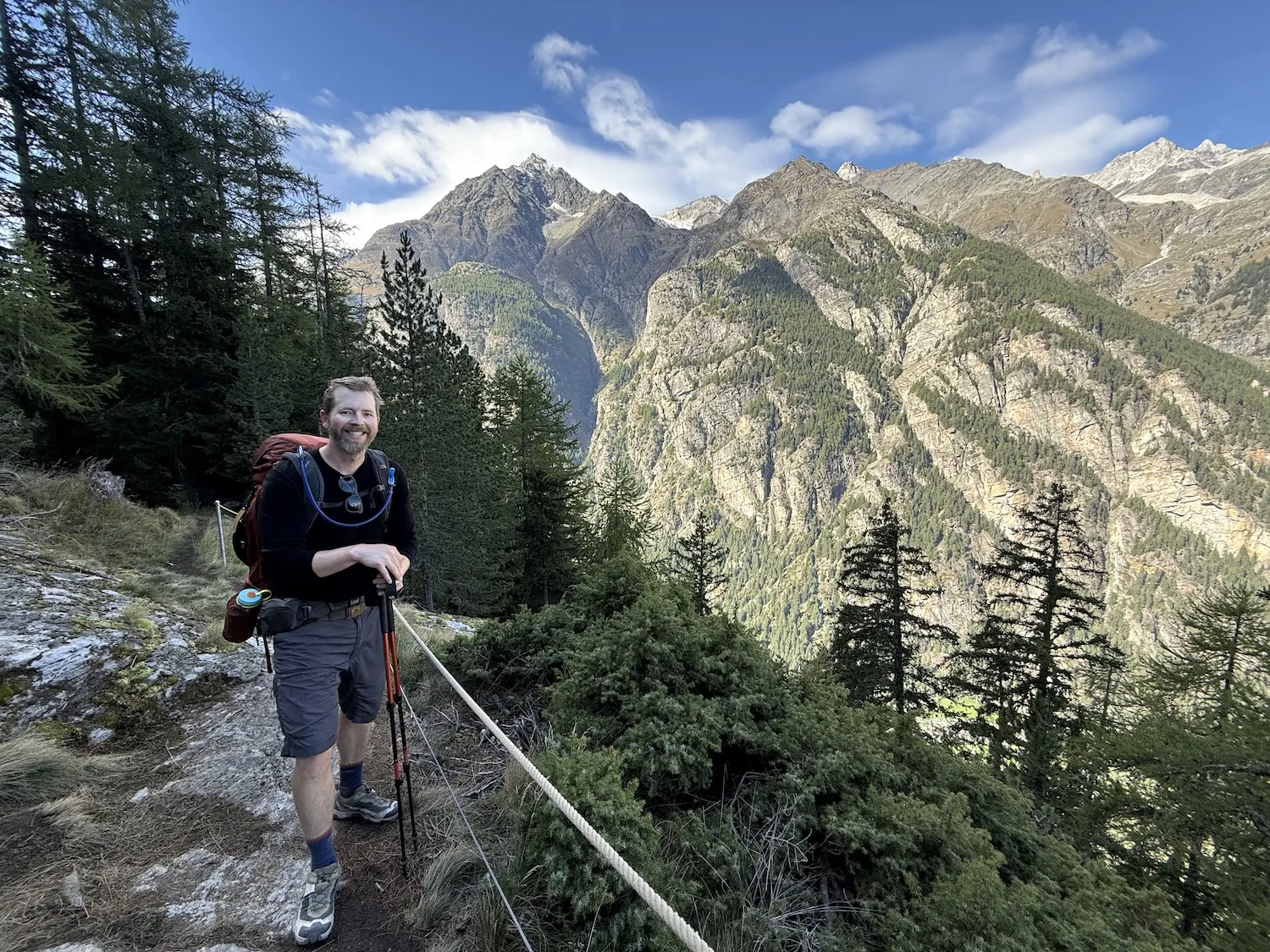 Man standing wiht view